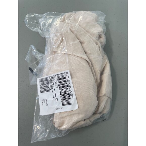 Denim and Company Active Textured Cotton Funnel Neck Pullover Size Small Tapioca - Picture 2 of 7